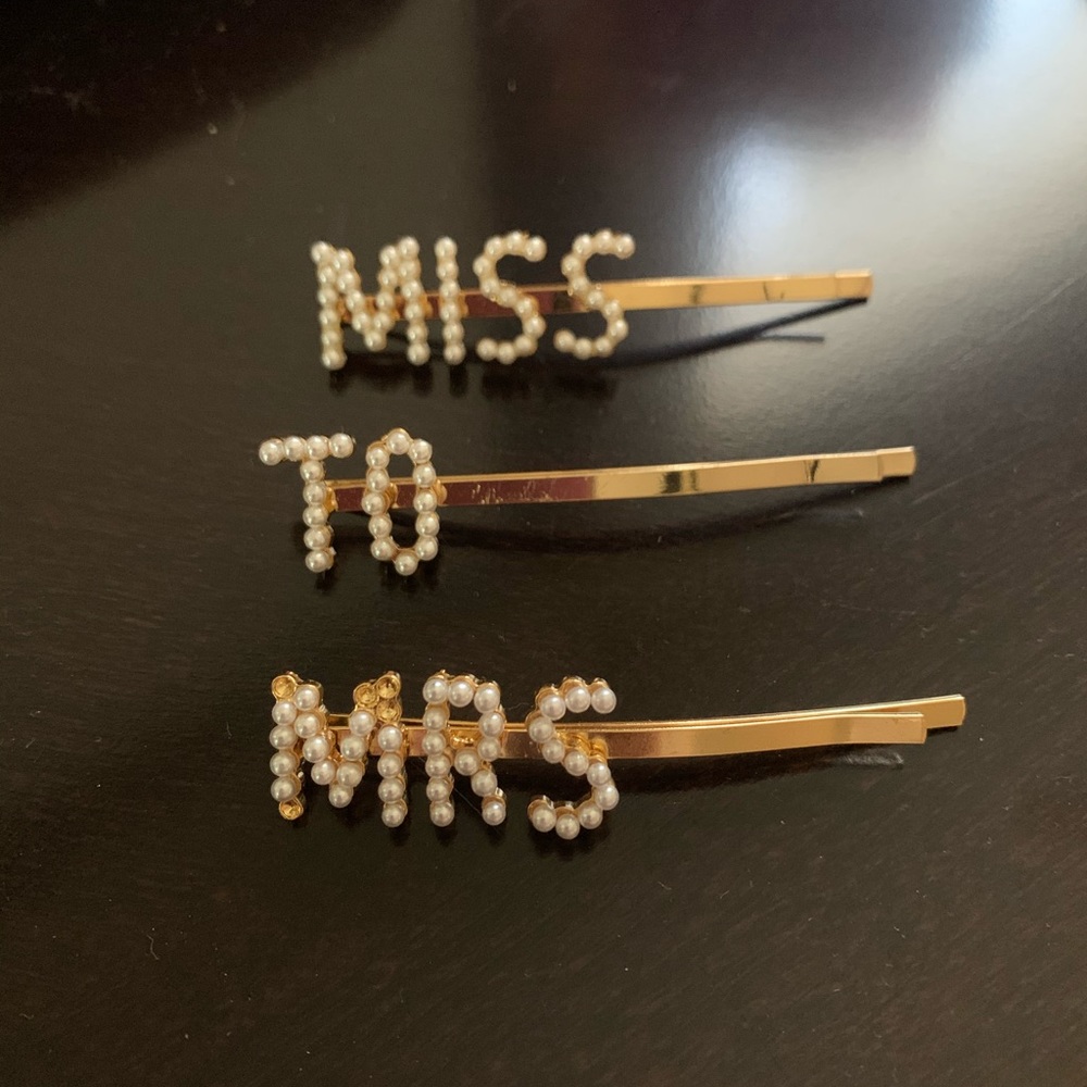 Miss to Mrs Hair Clips